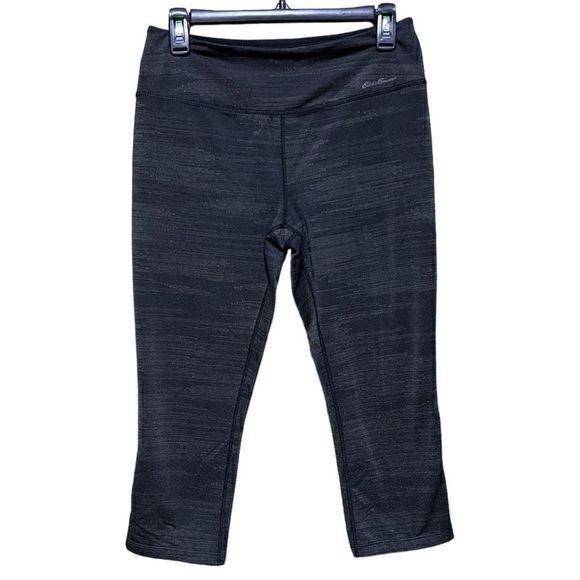 Eddie Bauer Womens‎ Athletic Crop Capri Leggings Pull-on Gray Size Medium - Picture 1 of 4